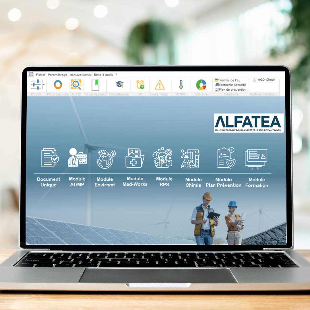 Application digitale ALFATEA - Risques Environnement