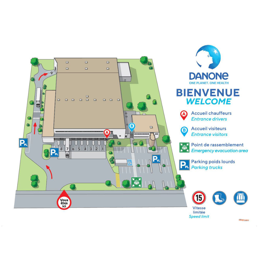 Plan de circulation : Avec élévation