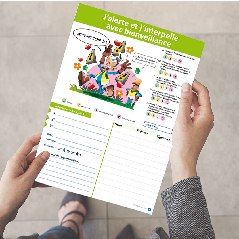 Support de formation : Kit Animer le 1/4 sécurité