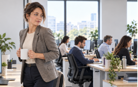 Se lever de son poste de travail : une parenthèse, ou déjà le début d’une idée ?