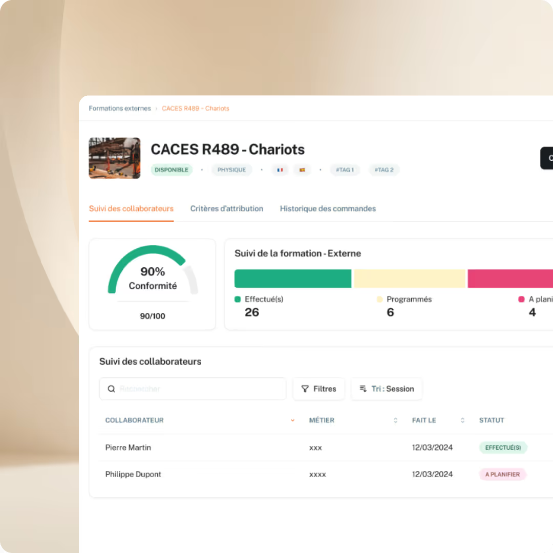 Logiciel de gestion des formations : Certalis TMS