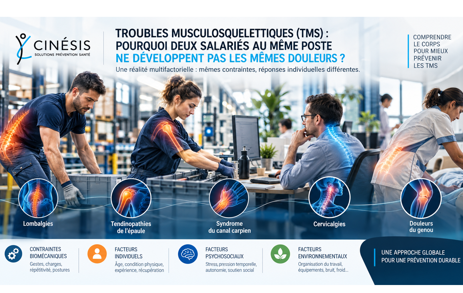 Troubles musculosquelettiques : pourquoi deux salariés exposés aux mêmes contraintes ne développent-ils pas les mêmes douleurs ?