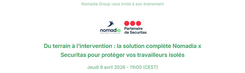 bannière Du terrain à l’intervention : la solution complète Nomadia x Securitas pour protéger vos travailleurs isolés