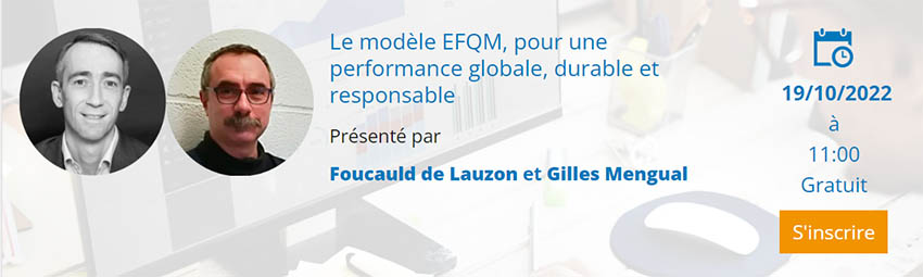bannière Le modèle EFQM, pour une performance globale, durable et responsable