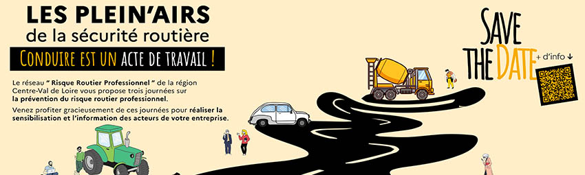 bannière Les plein 'airs de la sécurité routière au travail