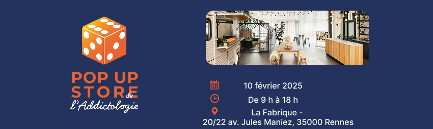 bannière Pop-Up Store de l'Addictologie - Rennes