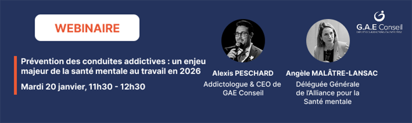 bannière Prévention des conduites addictives : un enjeu majeur de la santé mentale au travail en 2026