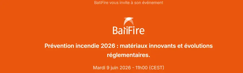 bannière Prévention incendie 2026 : matériaux innovants et évolutions réglementaires