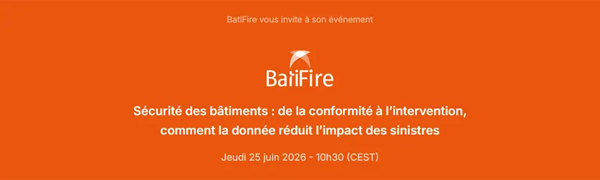 bannière Sécurité des bâtiments : de la conformité à l’intervention — comment la donnée réduit l’impact des sinistres
