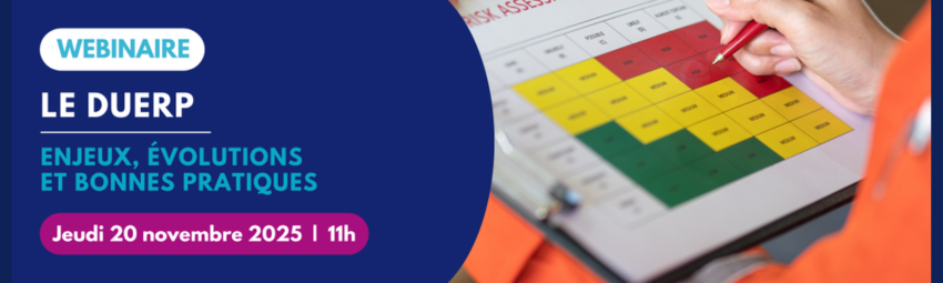 bannière Webinaire « LE DUERP : enjeux, évolutions et bonnes pratiques » (Santé au Travail 68)