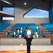 Plateforme collaborative 3D ou VR Campus virtuel en ligne