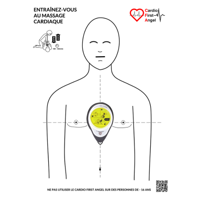 Dispositif d'aide au massage cardiaque Kit d'entraînement RCP