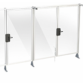 item Industrietechnik _ Cloisons de protection et de séparation Portes simples et doubles pour les clôtures de protection