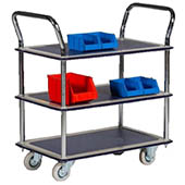 Chariot de manutention A 2 ou 3 plateaux - Charge 120 kg