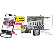 Solution de mobile learning pour la prévention des risques professionnels SPARTED Mobile Learning