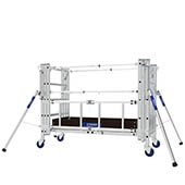 Echafaudage roulant télescopique