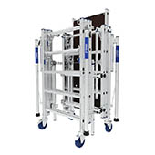 Echafaudage roulant télescopique