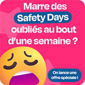 Support de formation Offre Safety Days : Lancez votre dispositif sécurité en 3 mois