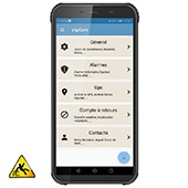 Smartphone PTI évolué IP68 avec GPS et localisation intérieur