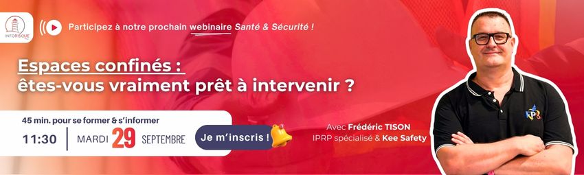 bannière Espaces confinés : êtes-vous vraiment prêt à intervenir ?